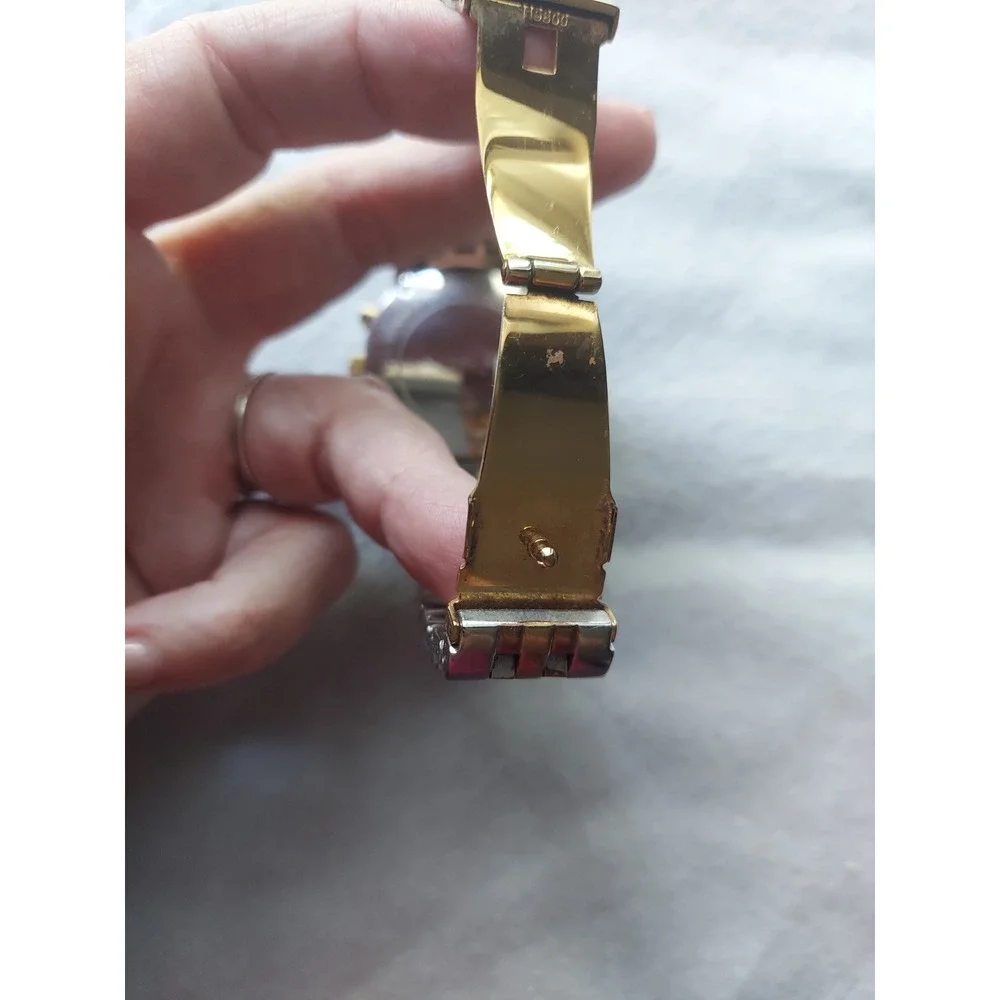Michael Kors Parker Tri-Tone Chronograph Crystal Mother of Pearl Watch Unisex